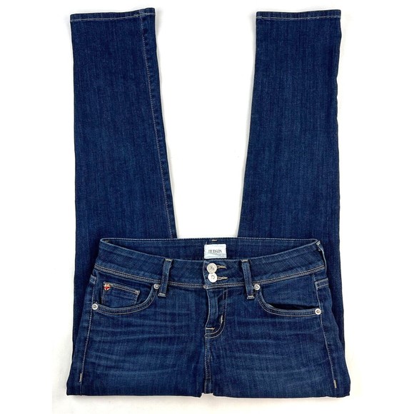 Hudson Womens Denim Jeans Ginny Straight Ankle Crop UnCuffed Blue Size 25 x 28 - Picture 5 of 8